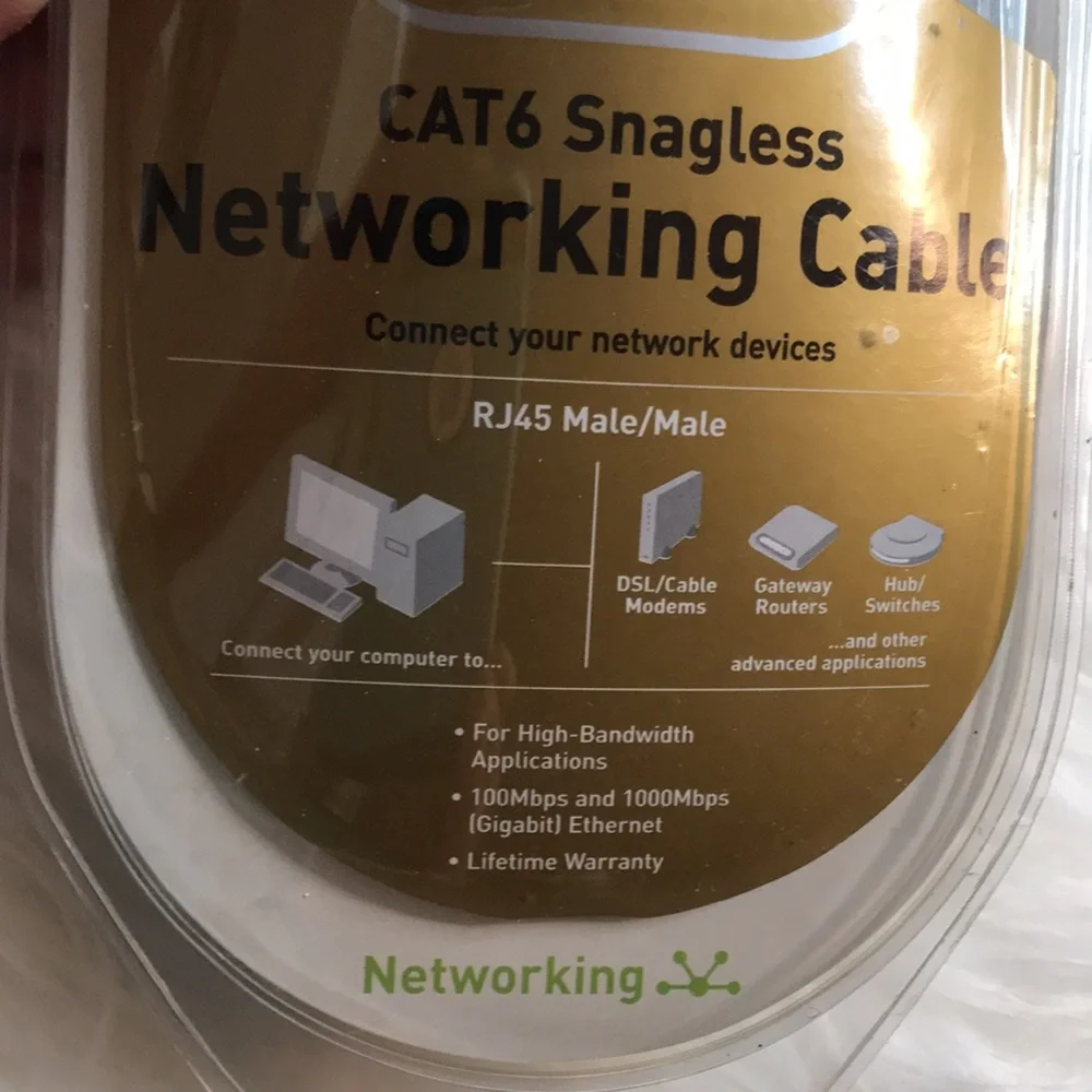 Belkin Networking cable cat6 Snagless Gold Series